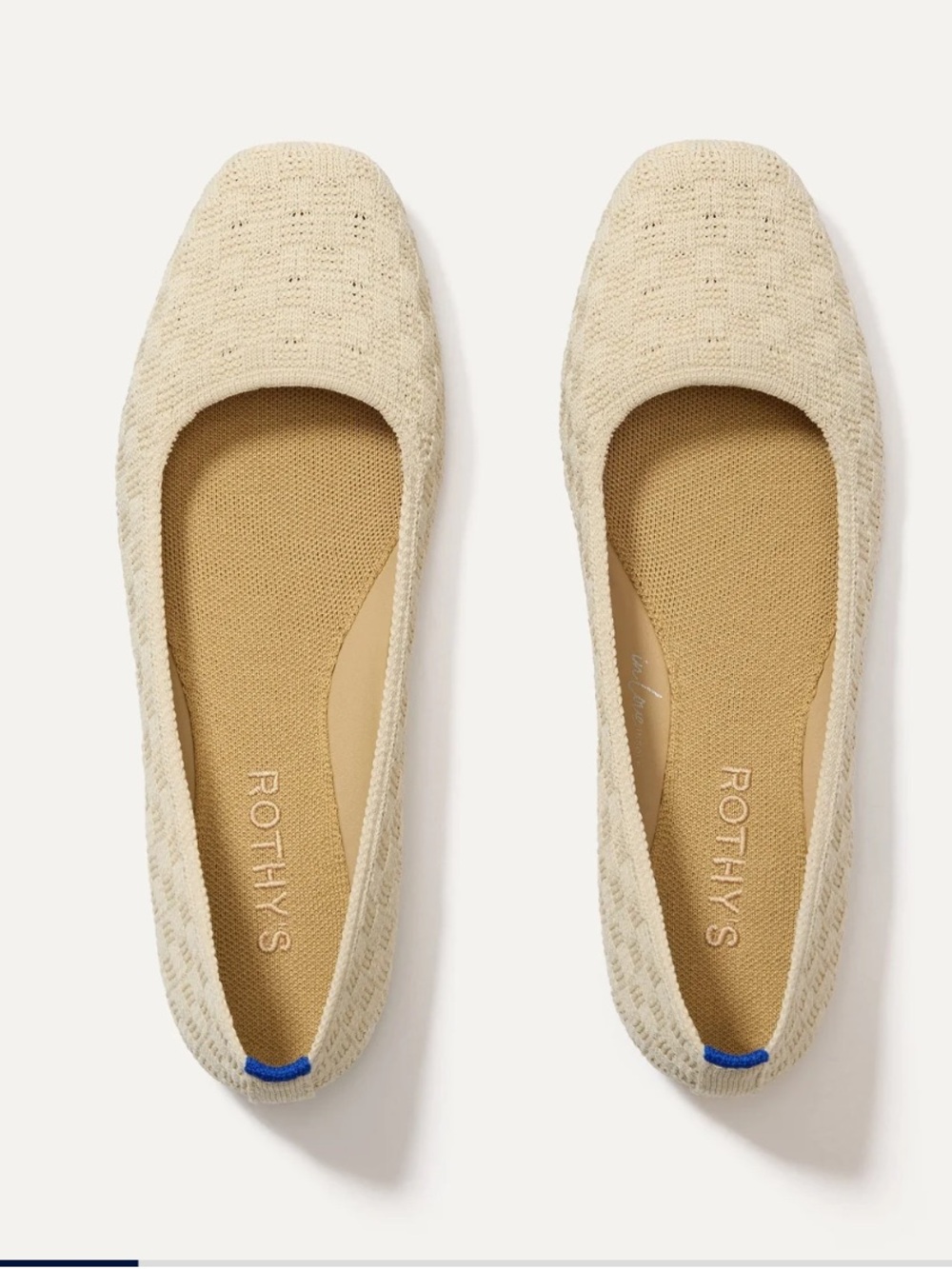Rothy’s The Max Square Toe in Conch. Size 10.